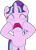 Size: 2280x3200 | Tagged: safe, edit, starlight glimmer, pony, unicorn, the cutie map, gasp, inverted mouth, reaction image, simple background, solo, transparent background, vector