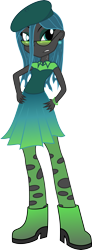 Size: 1833x5000 | Tagged: safe, artist:mrbarthalamul, queen chrysalis, equestria girls, equestria girls-ified, holey clothes, humanized, solo