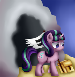 Size: 1252x1290 | Tagged: safe, artist:king-sombrero, starlight glimmer, pony, unicorn, the cutie map, flag, solo