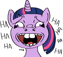 Size: 773x701 | Tagged: safe, artist:sixbuns, derpibooru import, twilight sparkle, derp, laughing