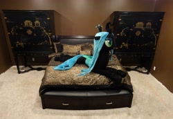 Size: 5125x3522 | Tagged: safe, artist:dancerofdeath, queen chrysalis, changeling, changeling queen, bedroom, irl, photo, plushie