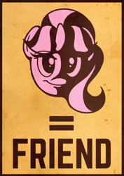 Size: 707x1000 | Tagged: safe, artist:perrydotto, starlight glimmer, pony, unicorn, the cutie map, propaganda, solo