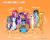 Size: 1325x1049 | Tagged: safe, artist:dreamingnoctis, derpibooru import, applejack, cheerilee, fluttershy, pinkie pie, rainbow dash, rarity, spike, twilight sparkle, oc, oc:blue bonnet, dragon, earth pony, pegasus, pony, unicorn, arrested development, crate, delivery pony, duckling, fanfic, fanfic art, female, goggles, gradient background, lesbian, mane six, shipping, trampoline