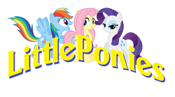 Size: 992x552 | Tagged: safe, derpibooru import, fluttershy, rainbow dash, rarity, pegasus, pony, unicorn, fisher price little people, parody, simple background, white background