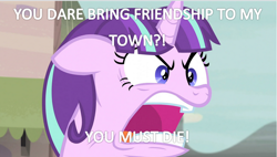 Size: 810x459 | Tagged: safe, edit, edited screencap, screencap, starlight glimmer, pony, unicorn, the cutie map, cd-i, ganon, philips cd-i, ragelight glimmer, reference, the legend of zelda, youtube poop, zelda: the wand of gamelon
