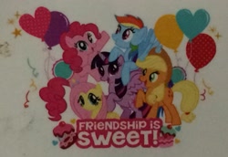 Size: 3036x2083 | Tagged: safe, derpibooru import, applejack, fluttershy, pinkie pie, rainbow dash, twilight sparkle, twilight sparkle (alicorn), alicorn, earth pony, pegasus, pony, cake design, friendship is sweet, mane six opening poses