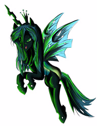 Size: 2861x3739 | Tagged: safe, artist:itsnotdaijoubu, queen chrysalis, changeling, changeling queen, female, solo