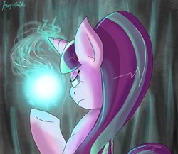 Size: 2300x2000 | Tagged: safe, artist:manfartwish, starlight glimmer, pony, unicorn, magic, mlpgdraws, solo