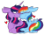 Size: 619x500 | Tagged: safe, artist:rubyg242, derpibooru import, rainbow dash, twilight sparkle, twilight sparkle (alicorn), alicorn, pegasus, pony, base used, blushing, eyes closed, female, heart, lesbian, mare, shipping, simple background, transparent background, twidash