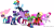 Size: 5259x2732 | Tagged: safe, artist:vector-brony, derpibooru import, applejack, fili-second, fluttershy, humdrum, masked matter-horn, mistress marevelous, pinkie pie, radiance, rainbow dash, rarity, saddle rager, spike, twilight sparkle, twilight sparkle (alicorn), zapp, alicorn, dragon, earth pony, pegasus, pony, unicorn, power ponies (episode), female, mane seven, mane six, mare, power ponies