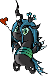 Size: 800x1270 | Tagged: safe, artist:sparkdraws, queen chrysalis, changeling, changeling queen, belly, belly button, chibi, cute, cutealis, heart, simple background, solo, transparent background, vector