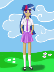 Size: 1600x2133 | Tagged: safe, artist:fahu, derpibooru import, twilight sparkle, human, female, humanized, multicolored hair