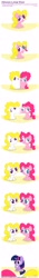 Size: 600x4337 | Tagged: safe, artist:mrbastoff, artist:xristian96, derpibooru import, pinkie pie, surprise, twilight sparkle, earth pony, pony, g1, comic, filly, g1 to g4, generation leap, mitosis, spanish, translation