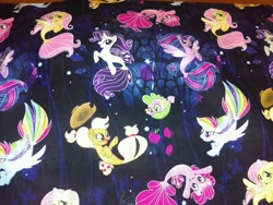 Size: 2112x1584 | Tagged: safe, derpibooru import, applejack, fluttershy, pinkie pie, rainbow dash, rarity, spike, twilight sparkle, twilight sparkle (alicorn), alicorn, pony, seapony (g4), my little pony: the movie, cute, fabric, irl, mane six, merchandise, photo, puffer fish, seaponified, seapony applejack, seapony fluttershy, seapony pinkie pie, seapony rainbow dash, seapony rarity, seapony twilight, species swap, spike the pufferfish, that pony sure does love being a seapony