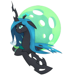 Size: 980x1165 | Tagged: safe, artist:seanica, queen chrysalis, changeling, changeling queen, prone, simple background, solo, transparent background