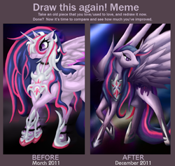 Size: 784x744 | Tagged: safe, artist:jewlecho, derpibooru import, twilight sparkle, twilight sparkle (alicorn), alicorn, pony, comparison