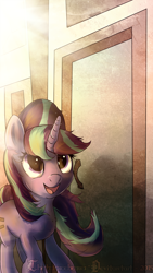 Size: 844x1500 | Tagged: safe, artist:amura-of-jupiter, starlight glimmer, pony, unicorn, female, happy, mare, solo