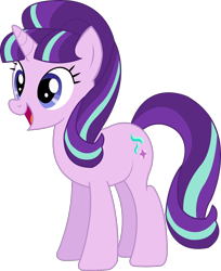 Size: 1188x1456 | Tagged: safe, artist:sketchmcreations, starlight glimmer, pony, unicorn, the cutie map, cute, female, glimmerbetes, happy, inkscape, mare, open mouth, simple background, smiling, solo, transparent background, vector, when she smiles