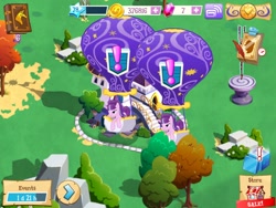 Size: 1024x768 | Tagged: safe, starlight glimmer, pony, unicorn, gameloft, gameloft clones, glitch, hilarious in hindsight, s5 starlight, self ponidox, staff, staff of sameness, wat