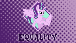 Size: 1920x1080 | Tagged: safe, artist:damuchi99, artist:lunarina, starlight glimmer, alicorn, pony, alicornified, equality, race swap, starlicorn, this will end in communism, vector, wallpaper, xk-class end-of-the-world scenario