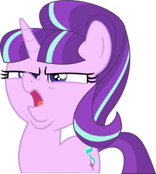 Size: 1745x1943 | Tagged: safe, artist:muffmuffmuffin, starlight glimmer, pony, unicorn, crusaders of the lost mark, arin hanson face, simple background, solo, transparent background, vector