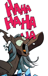 Size: 362x564 | Tagged: safe, edit, queen chrysalis, changeling, changeling queen, siege of the crystal empire, spoiler:comic, spoiler:comic35, background removed, chrysalis laughs at your misery, exploitable, female, laughing, simple background, transparent background