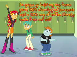 Size: 1186x880 | Tagged: safe, snails, snips, sunset shimmer, equestria girls, cards against equestria girls, vulgar