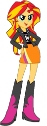 Size: 193x507 | Tagged: safe, artist:rundevilrun007, sunset shimmer, equestria girls, nwo, simple background, solo, transparent background, vector, wcw, wwf