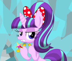 Size: 1400x1200 | Tagged: safe, artist:lovehtf421, starlight glimmer, pony, unicorn, angry, element of magic, solo