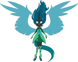 Size: 1006x805 | Tagged: source needed, safe, artist:rexlupin, artist:selenaede, queen chrysalis, changeling, changeling queen, equestria girls, friendship games, alternate universe, base used, equestria girls-ified, midnight-ified, missing accessory, no glasses, solo