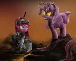 Size: 1000x799 | Tagged: safe, artist:peasantb, pinkie pie, earth pony, ghost, pony, crossover, sarah kerrigan, starcraft