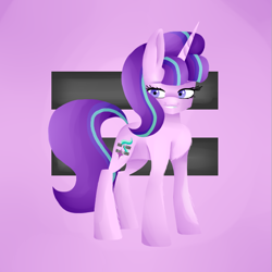 Size: 666x666 | Tagged: safe, artist:bloomyart2, starlight glimmer, pony, unicorn, equal cutie mark, female, mare, solo