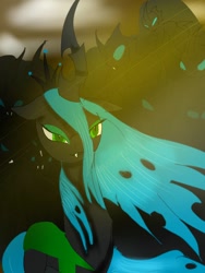 Size: 960x1280 | Tagged: safe, artist:nuttypanutdy, queen chrysalis, changeling, changeling queen, female