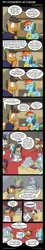 Size: 920x5060 | Tagged: safe, artist:pacificgreen, derpibooru import, coco crusoe, lilac links, pacific glow, quibble pants, rainbow dash, oc, pony, absurd resolution, clothes, comic, convention, cosplay, costume, crossover, female, lightsaber, male, mare, r2-d2, stallion, star wars, weapon