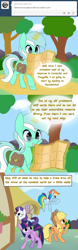 Size: 1280x4088 | Tagged: safe, artist:inkie-heart, derpibooru import, applejack, lyra heartstrings, rainbow dash, rarity, twilight sparkle, earth pony, pegasus, pony, unicorn, ask, professor lyra, tumblr