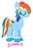 Size: 422x639 | Tagged: safe, artist:alphys1547, artist:zahiiya, derpibooru import, rainbow dash, pegasus, pony, alternate hairstyle, base used, clothes, eyes closed, female, mare, simple background, socks, solo, white background