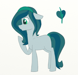Size: 663x641 | Tagged: safe, artist:amber flicker, queen chrysalis, changeling, changeling queen, earth pony, pony, alternate universe, cutie mark, female, green eyes, mare, raised hoof, raised leg, role reversal, simple background, solo, two toned mane, two toned tail, white background
