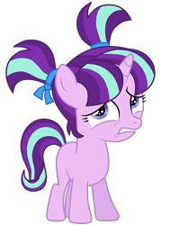 Size: 3778x5000 | Tagged: safe, artist:mixiepie, starlight glimmer, pony, unicorn, the cutie re-mark, absurd resolution, cute, female, filly, filly starlight glimmer, glimmerbetes, hnnng, paint tool sai, simple background, solo, that was fast, transparent background, younger