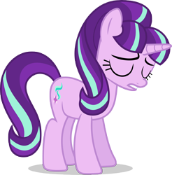 Size: 9000x9160 | Tagged: safe, artist:luckreza8, starlight glimmer, pony, unicorn, the cutie re-mark, .svg available, absurd resolution, eyes closed, inkscape, sad, sad face, sadlight glimmer, simple background, solo, transparent background, vector