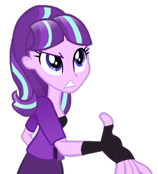 Size: 586x644 | Tagged: safe, artist:berrypunchrules, starlight glimmer, equestria girls, base used, clothes, equestria girls-ified, simple background, skirt, solo, transparent background