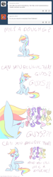 Size: 500x1658 | Tagged: safe, artist:faikie, derpibooru import, applejack, fluttershy, pinkie pie, rainbow dash, rarity, twilight sparkle, twilight sparkle (alicorn), alicorn, earth pony, pegasus, pony, unicorn, back, female, mane six, mare, rainbow douche