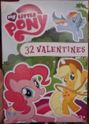 Size: 776x1080 | Tagged: safe, derpibooru import, applejack, pinkie pie, rainbow dash, earth pony, pegasus, pony, merchandise, official, valentine