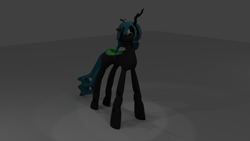 Size: 960x540 | Tagged: artist needed, safe, queen chrysalis, changeling, changeling queen, 3d, cheeselegs, solo