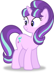 Size: 7965x10707 | Tagged: safe, artist:8-notes, starlight glimmer, pony, unicorn, the cutie re-mark, .svg available, absurd resolution, cute, female, glimmerbetes, happy, mare, ponyscape, simple background, smiling, solo, transparent background, vector, when she smiles