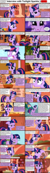 Size: 1282x4375 | Tagged: safe, derpibooru import, twilight sparkle, comic:celestia's servant interview, caption, comic, interview