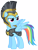 Size: 3796x5000 | Tagged: safe, artist:jennieoo, derpibooru import, commander hurricane, rainbow dash, pegasus, pony, hearth's warming eve (episode), absurd resolution, armor, clothes, costume, female, helmet, mare, simple background, solo, transparent background, vector, vector trace