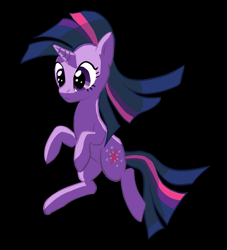 Size: 1000x1102 | Tagged: safe, artist:stillsings, twilight sparkle, unicorn twilight, pony, unicorn, alternate hairstyle, black background, female, mare, simple background, solo, space, void