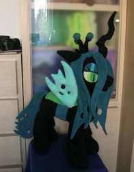 Size: 1444x1841 | Tagged: safe, artist:adamar44, queen chrysalis, changeling, changeling queen, irl, photo, plushie