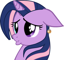 Size: 1000x933 | Tagged: safe, artist:cupcakescankill, derpibooru import, fluttershy, twilight sparkle, dragon ball z, duckface, fusion, potara, simple background, solo, transparent background, vector