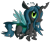 Size: 681x574 | Tagged: safe, artist:zipo-chan, queen chrysalis, changeling, changeling queen, chibi, cute, cutealis, solo